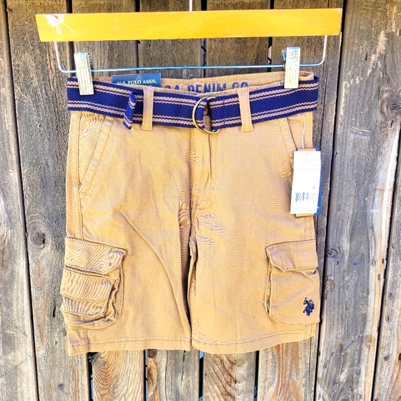U.S.Polo Assn. Kinds Tan Cargo Shorts Boys Size 6 - Picture 3 of 16